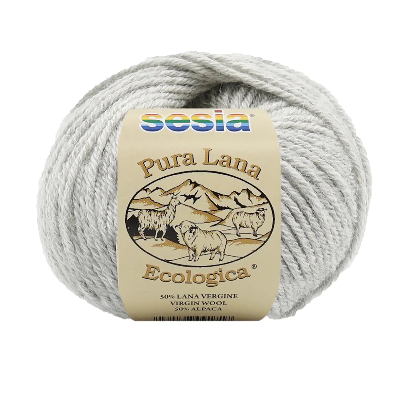 Organic Knitting Wool, Sesia Lana Ecologica - Mélange Gray Shades