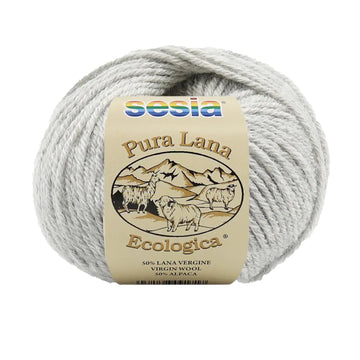 Organic Knitting Wool, Sesia Lana Ecologica - Mélange Gray Shades