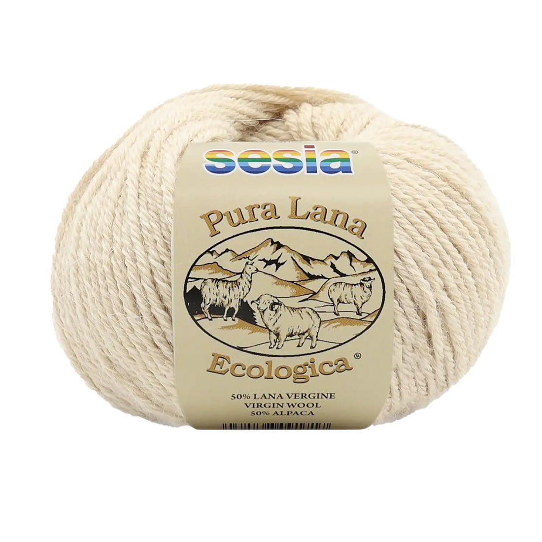 Gomitolo Lana Ecologica, Sesia - Tonalità Marrone Mélange