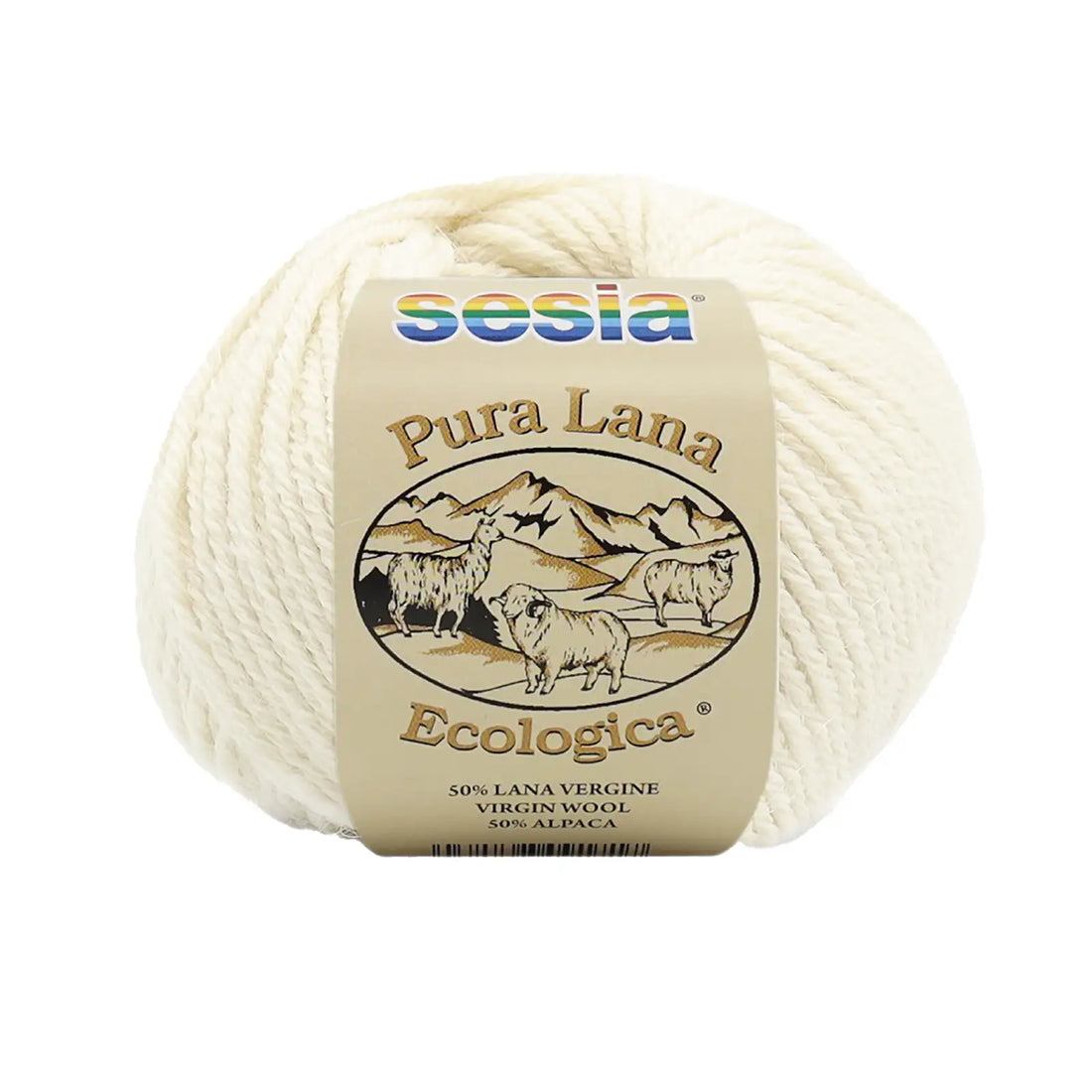 Gomitolo Lana Ecologica, Sesia - Tonalità Marrone Mélange